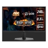 AOC 23.8" IPS 1920 x 1080 FHD, 240Hz, HDR10, 0.3ms,Adaptive Sync,HDMI 2.0 x 1, DisplayPort 1.4 x 1, Gaming Monitor