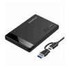 Simplecom SE109 Tool-free 2.5" SATA HDD SSD to USB-C Enclosure USB 3.2 Gen 1 Compatible with 7mm and 9.5mm laptop 2.5" SATA HDD/SSD