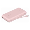 BoostCharge#Power#Bank 20K with Integrated Cable Pink