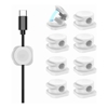 CHOETECH MCC001-WH 6 Pack Professional grade Magnetic Lock Cord Holder Clips White