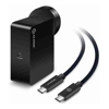 ALOGIC USB-C Wall Charger 45W - Travel Edition - Includes plugs for AU, EU, UK, US and 2m Charging Cable - BLACK Color 