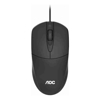 AOC MS121 Wired Optical USB Mouse - Black