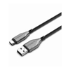 Cygnett Armoured USB-C to USB-A (2.0) Cable (50cm) - Black(CY4680PCUSA),3A/60W,Braided,480Mbps Transfer,Fast Charge,Best for Laptop,5 Years Warranty