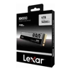 Lexar 4TB NM990 M.2 2280 PCIe Gen 5x4 NVMe SSD up to 14500MB/s read, 11000MB/s write, Five-year limited warranty