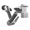 The Joy Factory Magc+K6:M30NECT Medical Rail Dual Arm Mount Only Silver MMU128S