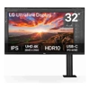 LG 32UN880K-B 32' IPS 4K 5ms UltraFine UHD LED Business Office, HDR10, DCI-P3 95%, USB-C Monitor