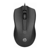HP Wired Desktop 100 Mouse 1200dpi 3 Buttons Wired USB-A Connector Optical Red Sensor 1.2M Cable Length Black 1YR WTY