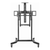 Brateck Deluxe Motorized Large TV Cart with Tilt, Equipment Shelf and Camera Mount Fit 55"-100" Up to 120kg- Matte Black