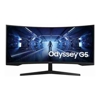 Samsung 34" Odyssey G55T WQHD Curved 3440x1440 21:9 1000R 165Hz 1ms 250 cd/ FreeSync VA DP HDMI Headphone Tilt VESA Gaming Monitor Black 3YR