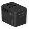CHOETECH PD6045 GaN Tech 2C+2A 45W Travel Adapter with US EU UK AU Plugs Black