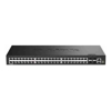 52-Port Gigabit Smart Managed Stackable Switch with 48 1000Base-T and 4 SFP+ Ports.