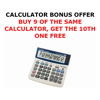 TX220TS 12 DIGIT DUAL POWER TAX BUSINESS FUNCTION ADJUSTAB LE DISP - BUY 9 GET 1 FREE