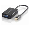 ALOGIC Premium 15cm Mini DisplayPort to VGA Adapter Male to Female - Black