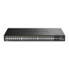 52-Port Gigabit Smart Managed Stackable PoE+ Switch with 48 PoE+ 1000Base-T and 4 SFP+ Ports. PoE budget 370W 740W with DPS-700.