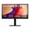 LG 27"(16:9) UHD IPS, HDMI(2), DP, HDR10,  SPKR, H/ADJ, TILT, 3YRS