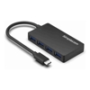 Simplecom CH350 SuperSpeed USB-C to 4xtUSB-A Hub USB 3.2 Gen1, 5Gbps, plug  play, bus-powered, ABS, 76x41x11mm, 35g, 15cm cable, Win/macOS compatibe