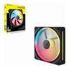 Corsair iCUE LINK LX140-R RGB 140mm PWM Reverse Fan Expansion Single Pack - Black: 90.6 CFM, 2000 RPM, 38.3 dBA, 0.45A, Static Pressure, Magnetic Dome
