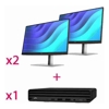 HP Pro Mini 260 G9 -BE8R8AT- Intel i5-1334U / 16GB 3200MHz / 512GB SSD / WLAN / W11P / 1-1-1 + Dual Monitor Bundle 2x 6N4E8AA