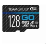 Team Group Go 4K MicroSDXC Memory Card 128GB, R/W (Max) 100MB/s 50MB/s, V30, UHS-I U3 With SD Adapter