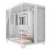 Corsair AIR 5400 LX-R RGB iCUE LINK Triple Chamber Mid-Tower PC Case - White; ATX/E-ATX; 467x470x340mm; TG; 360GPU; 180CPU; 360RAD; USB-C