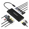 Simplecom CHT814 14-in-1 USB-C 4K Triple Display MST Docking Station with Dual HDMI DP