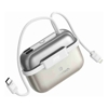 CHOETECH B812-GO Mini Bag Digital CCC Certified 10000mAh 30W Fast Charging Power Bank Gold with USB-C + 8-pin iPhone Cables