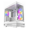 Antec C2M ARGB - White, Micro-ATX/ITX, steel/glass, 5 slots, 415mm GPU, 165mm CPU, 240mm ARGB fan, USB-C 10Gbps