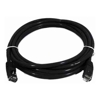 8Ware CAT6 Cable 0.25m - Black Premium RJ45 Ethernet Network LAN UTP Patch Cord 26AWG CU Jacket