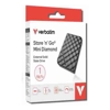 Verbatim 32025 Store'n'Go Mini Diamond SSD USB-C 1TB, USB 3.2 Gen 2, 1000MB/s Read/Write, USB Flash Drive, External SSD