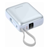 CHOETECH B832-BL Mini 35W 10,000mAh Power Bank with LED Display + USB-C Cable Light Blue