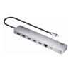 Aten 11-in-1 USB-C Multiport Dock with Power Pass-Through, 2x HDMI, 2x USB-C (1 for power delivery  1 for data transmission), 3x USB Type-A, 1x SD, 1