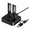 Simplecom SD550v3 USB 3.2 Gen2 to Dual Bay NVMe M.2 SSD Docking Station Duplicator Offline Clone