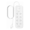 Belkin Surge Pro 8-Outlet Surge Protector With Dual USB-C Ports (SRB004AU2M) - Heavy Duty 2M Power Cord, 900 Joules, $70000 CEW, 2 Years Warranty
