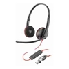 POLY BLACKWIRE 3220 STEREO USB -A HEADSET