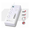 Sansai 4 Outlet 3xUSB-A  1xUSB-C Powerboard Master On/Off switch Surge and overload protected Fast charging 1M 20W 220-240V 10A IV Retail box