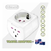 Sansai Universal Travel Adaptor 10A 240V 2400W 50Hz compatible for UK/USA/China/Japan/Italy and more other countries travel in Australia  New Zealand