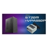 Antec ST20M + VPA550P, Mid Tower, mATX/ITX, 1x120mm Rear Fan, GPU 265mm, CPU 150mm, 550W PSU, Active PFC, 2x PCIe