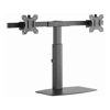 Brateck Dual Free Standing Screen Pneumatic Vertical Lift Monitor Stand Fit Most 17'-27' Monitors Up to 6kg per screen VESA 75x75/100x100