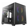 DeepCool CG330 MESH 3F High Airflow Dual Chamber Micro ATX Case, 3 Pre-Installed Fans,  USB3.0 x1,USB2.0 x1,Type-C x1,Audio x1