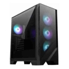 MSI MAG Forge 321R AirFlow ATX Mid Tower Case, Tempered Glass, Drive Bays: 1x2.5" or 2x2.5"/3.5", Expansion Slot: 7, Fan: 120mm, Motherboard Support: ATX / Micro-ATX / Mini-ITX, Black, 1 Year Warranty