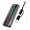 mbeat USB-C/A 10Gbps RGB M.2 NVMe  SATA SSD Enclosure