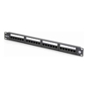 Serveredge 24 Port CAT6 Patch Panel - 1RU UTP- Includes Cable Management Bar